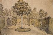 The South Garden at Wrest Park, the seat in the Duchess-s Square, Peter Tillemans